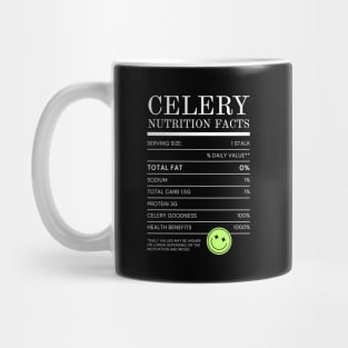 Celery Nutrition Facts Mug